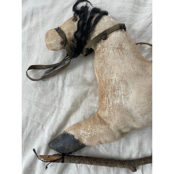 Primitive Antiqued Handmade Americana Hobby Horse - Picture 4 of 4